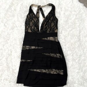 Black mini dress